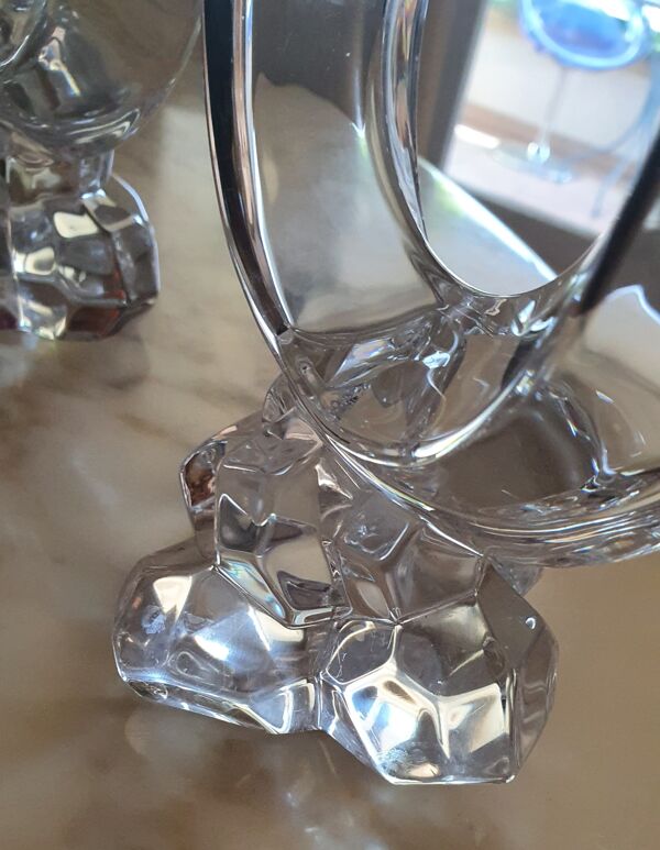 Paire de bougeoirs Cristal de Vannes