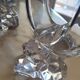 Pair of Vannes crystal candlesticks