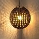 Vintage wicker pendant light