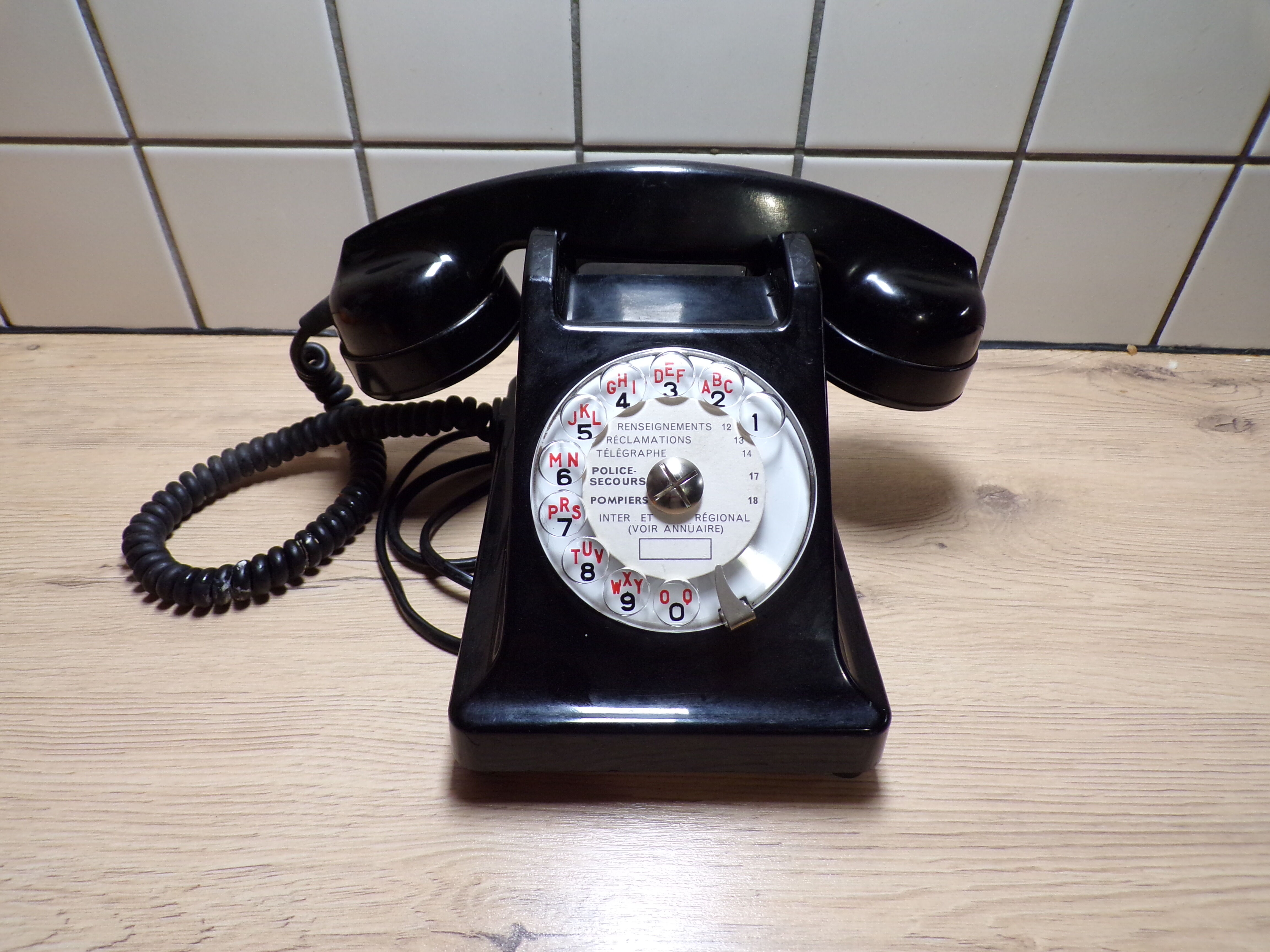 Vintage Bakelite Dial Phone