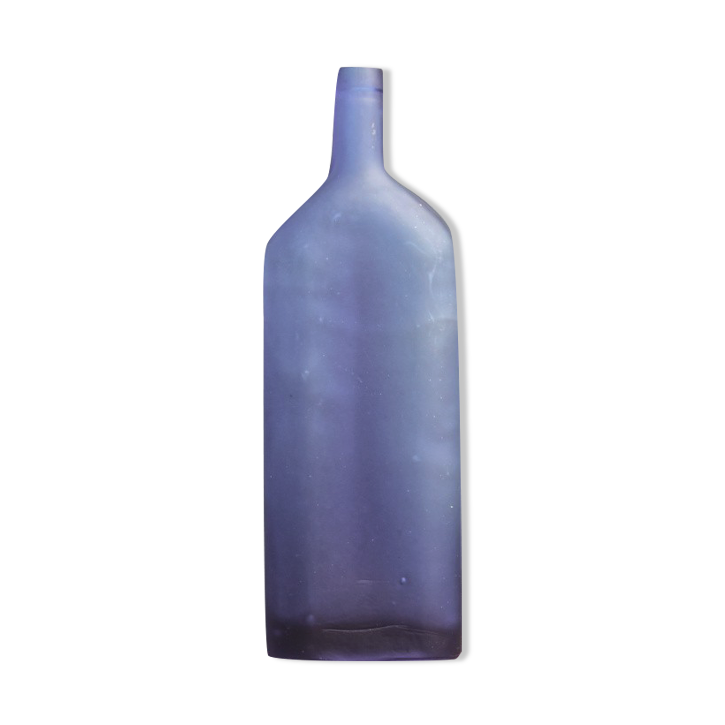 Bouteille, vase, bleu cobalt