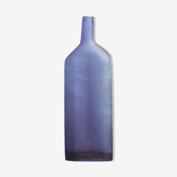 Bouteille, vase, bleu cobalt