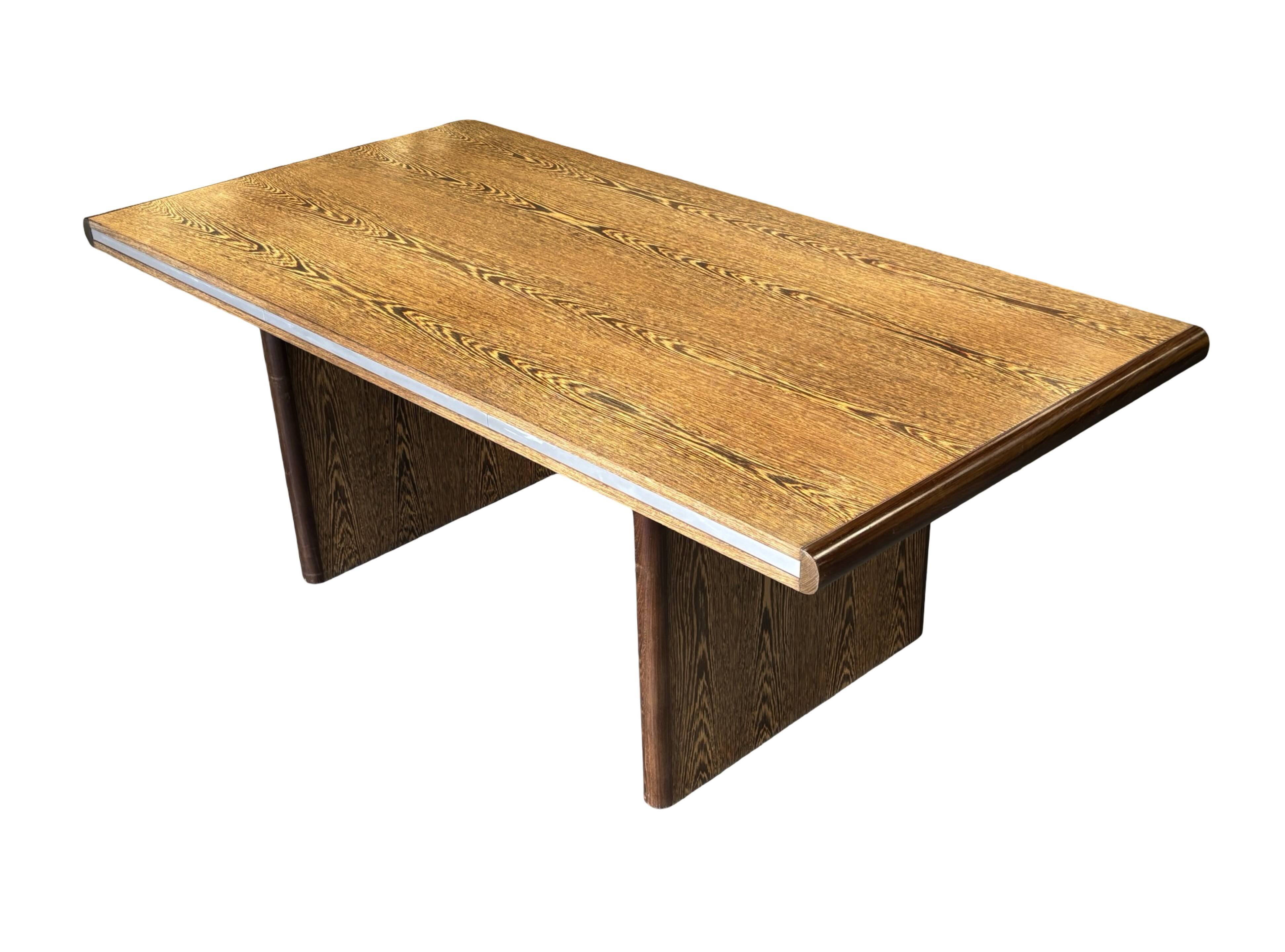 Vintage executive desk - large desk wenge 70s design