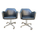 Pair of swivel armchairs 1960s Slovenia