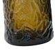 Vintage 1970s Art Glass Vase - Textured Amber Gradient Design