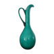 Vintage double glass vase-jug from Empoli (38 cm)