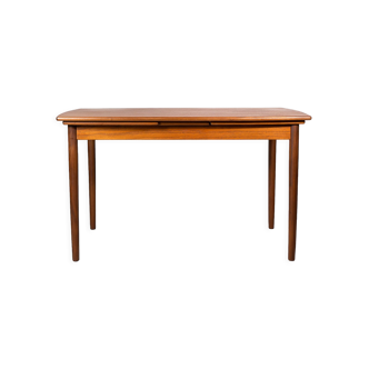 Table à manger extensible scandinave du milieu du siècle en teck, Danemark, vers 1970