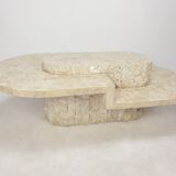 Magnussen Ponte Mactan Stone Coffee Table, 1980s