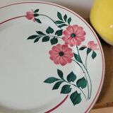 Large presentation plate Primerose Céranord Saint Amand