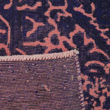 Handmade Turkish Contemporary 1980s 199 cm x 283 cm Blue Wool Carpet