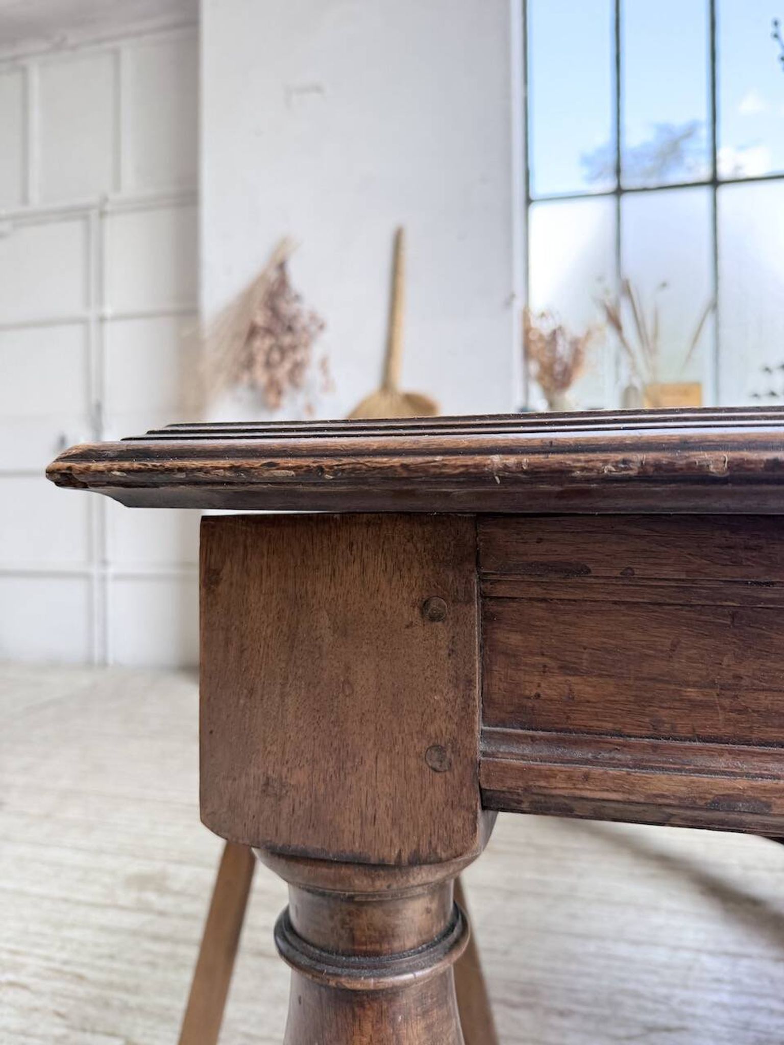 Table chêne style Louis XIV 1900
