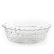 Art Deco jardiniere, crystal, Czechoslovakia, 1930s