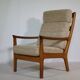 Mid-Century Teak Highback Lounge Chair by Juul Kristensen, Denmark, 1960s