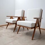 Paire de fauteuils du milieu du siècle