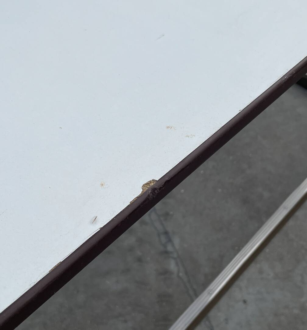 XXL industrial desk, minimalist design from the 50s