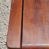 Chest of drawers of the 40s in walnut compass feet 3 drawers