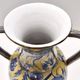 Vintage Handmade Yellow and Blue Glazed Ceramic Amphora by Zulimo Aretini, Italy
