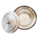 Sugar bowl, pot or cup with lid in Brushed Silver Metal 8Gr