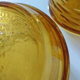 Duo of vintage vereco sunflower cups