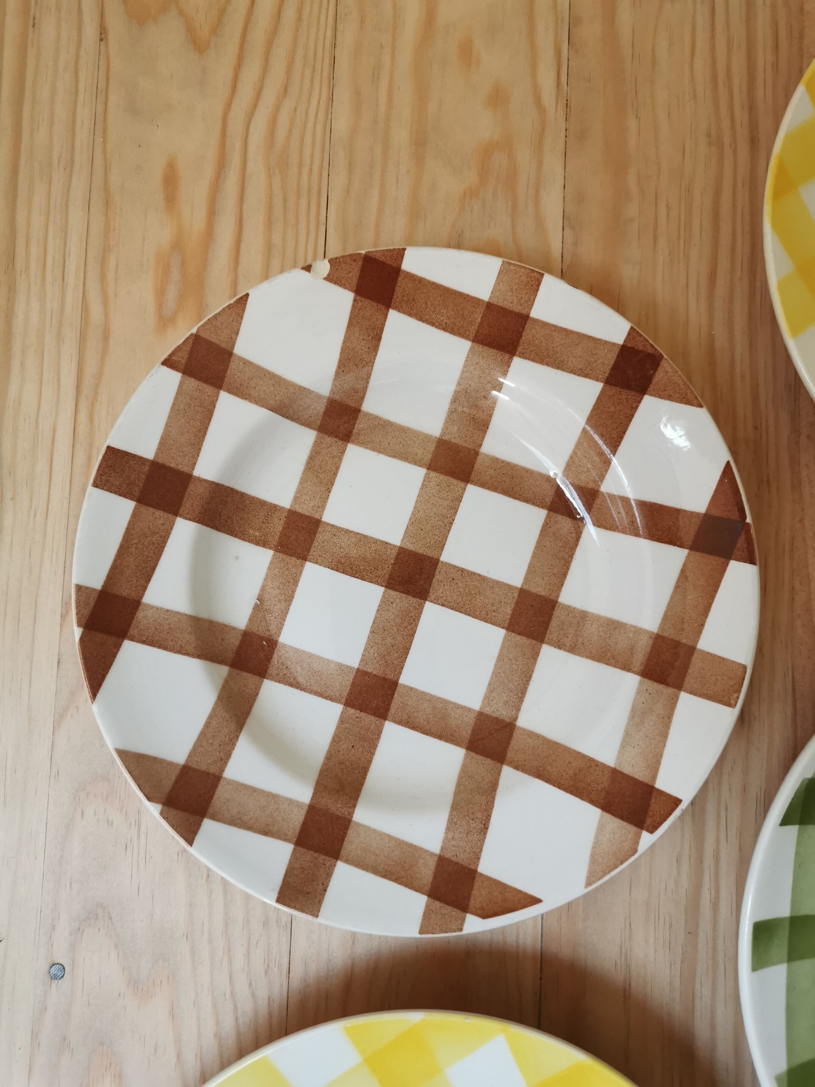 Mismatched vintage hollow plates