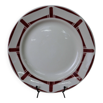 Old Badonviller round dish, 'Louise' model