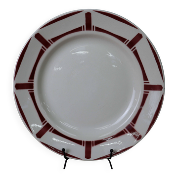 Ancien plat rond Badonviller modèle 'Louise'