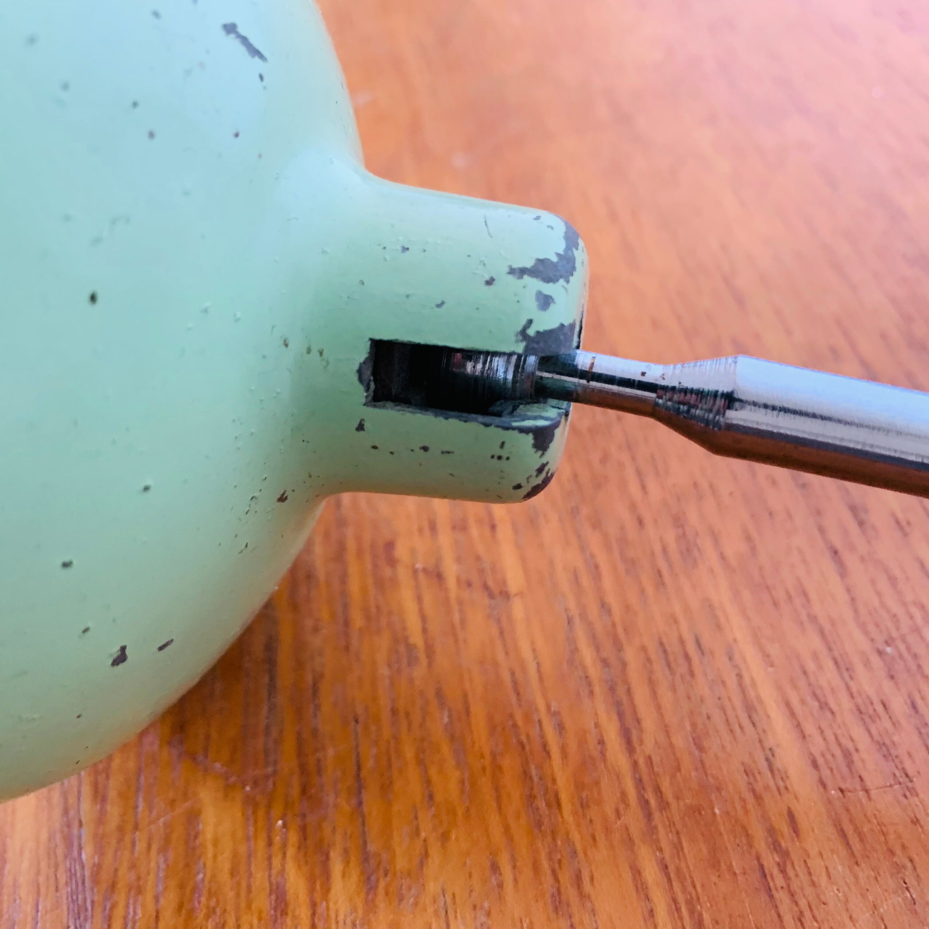 Vintage travel folding lamp Metek 1950