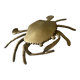 Vintage brass crab ashtray