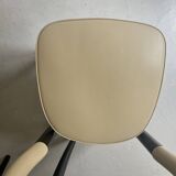 chaises en frene et cuir beige "Goteborg" par Gunnar Asplund pour cassina