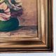 Vintage original floral oil painting, signed flower art