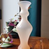 Pink opaline soliflore vase