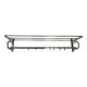 art deco coat rack in chrome metal