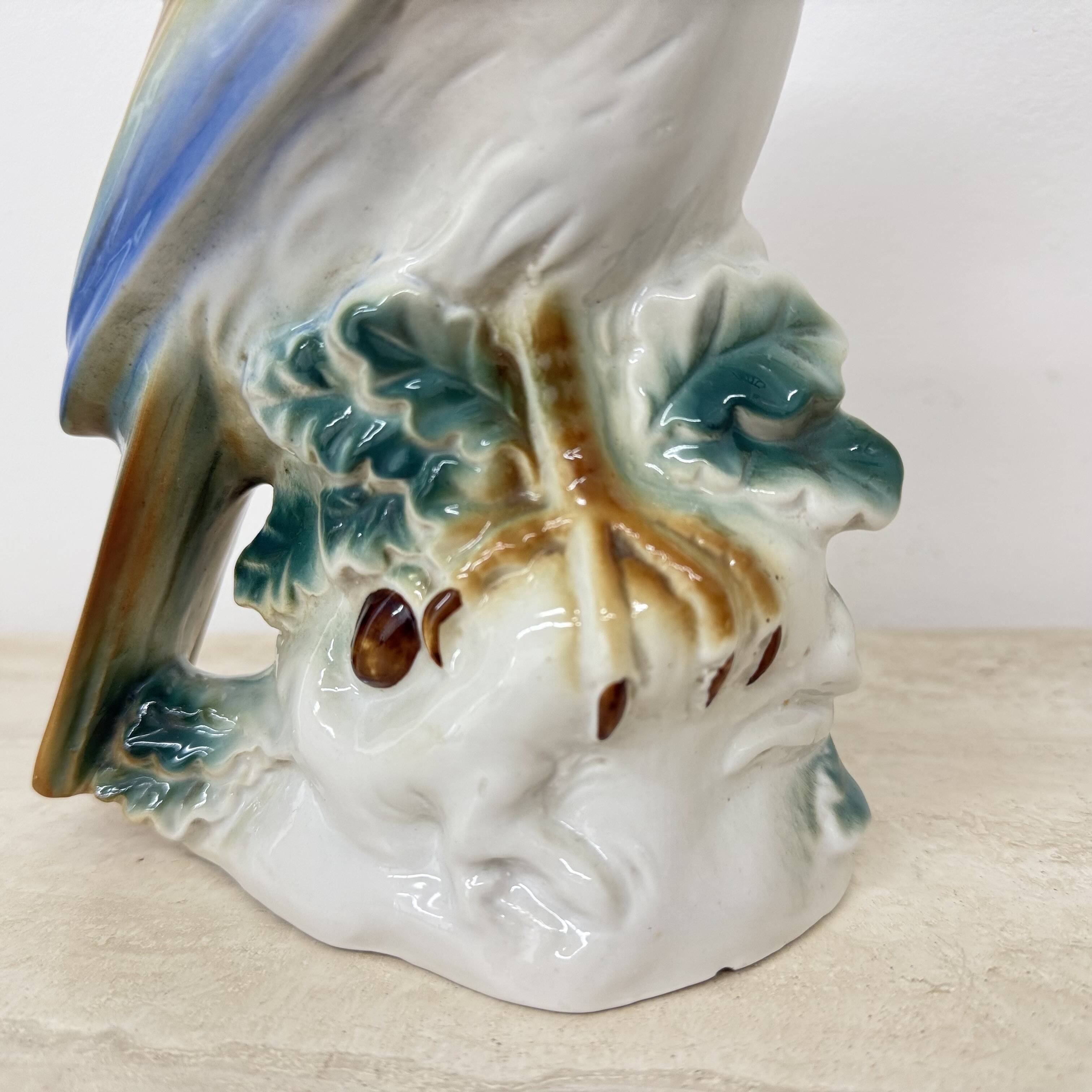 Vintage porcelain Parfume lamp bird , 1950s