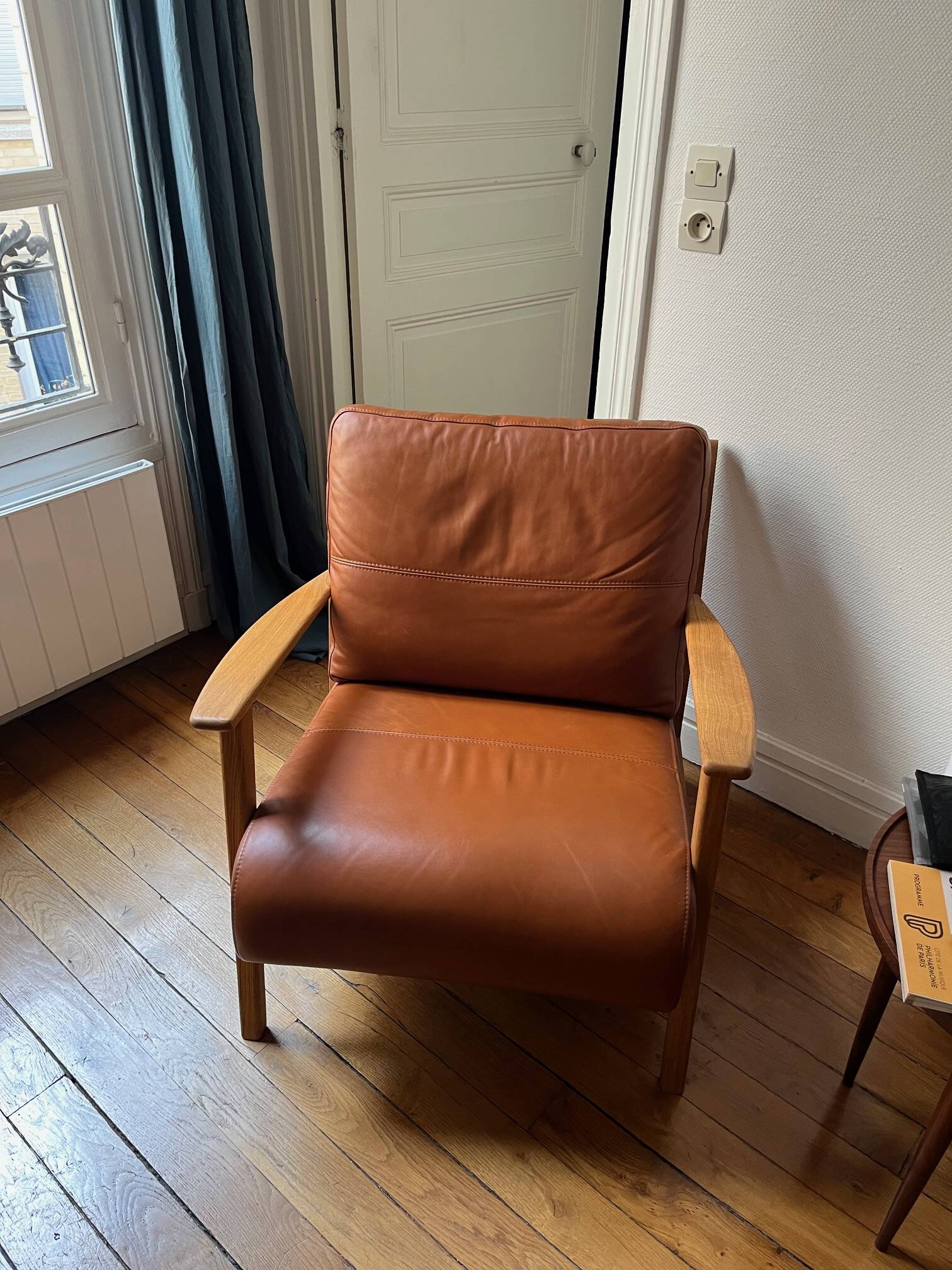 Viken habitat armchair cognac leather / rare