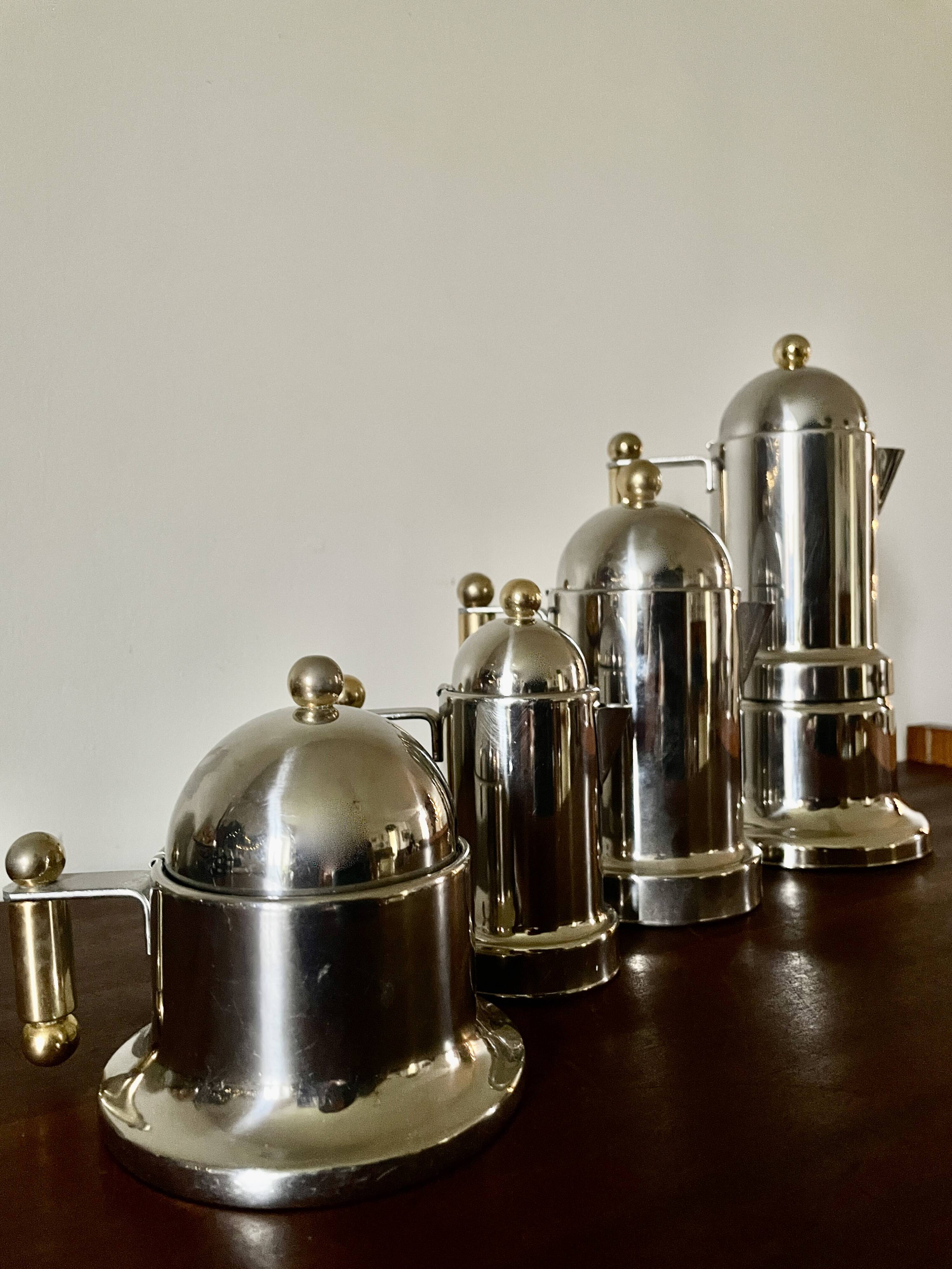 Vev Vigano Kontessa espresso set or 24 carats, Italy