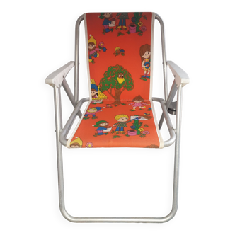 Chaise camping enfant tissu