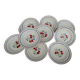 11 Deep Plates “Lunéville” Bagatelle model, Floral decoration Ø 23 cm