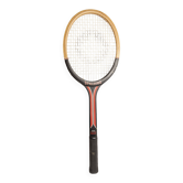 1970 Spalding black and red wooden tennis racket