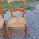 6 Old Straw Chairs