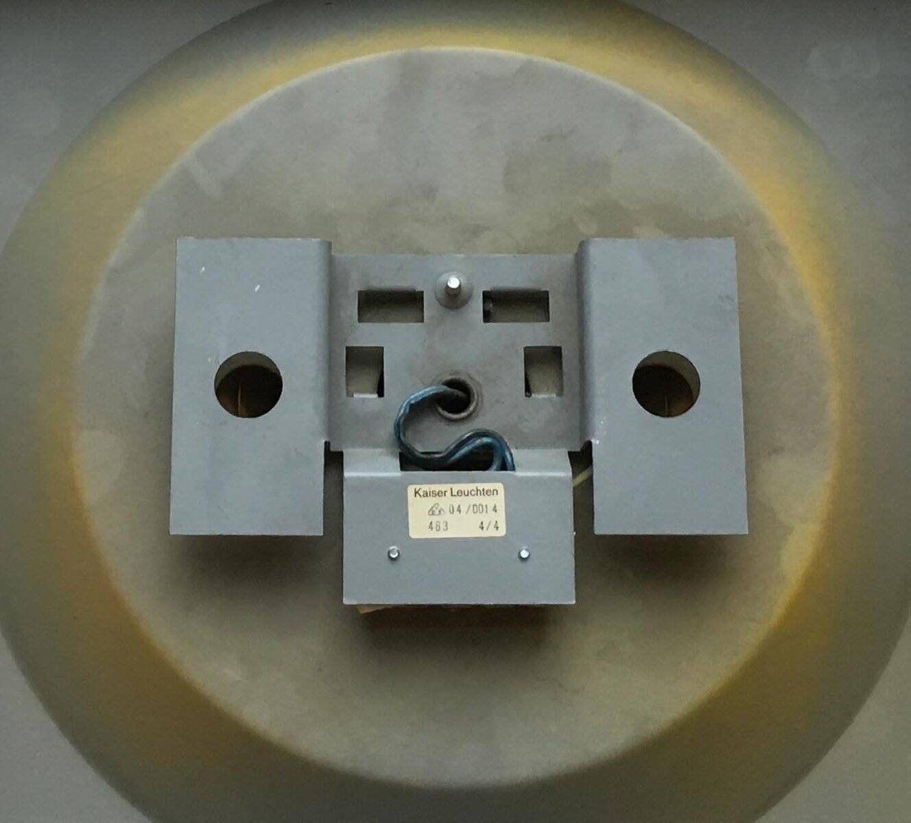 Wall lamp or ceiling light in metal by Klaus Hempel for Kaiser Leuchten, 1970s.