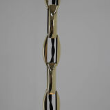 Suspension Art Nouveau en laiton et verre opalin, années 1920