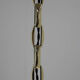 Art nouveau brass and opaline glass pendant, 1920s
