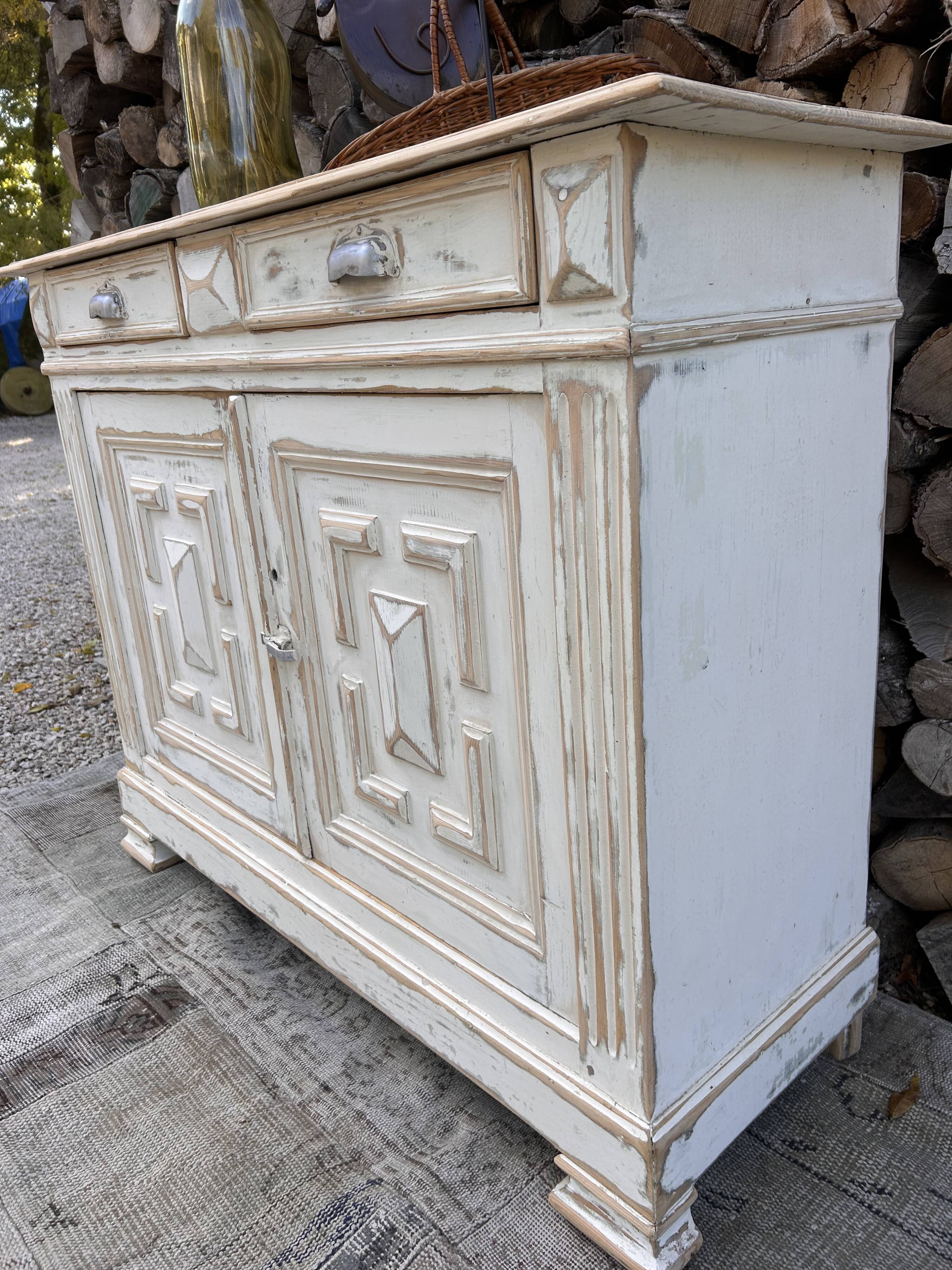 Parisian sideboard / Renovated old wooden storage unit