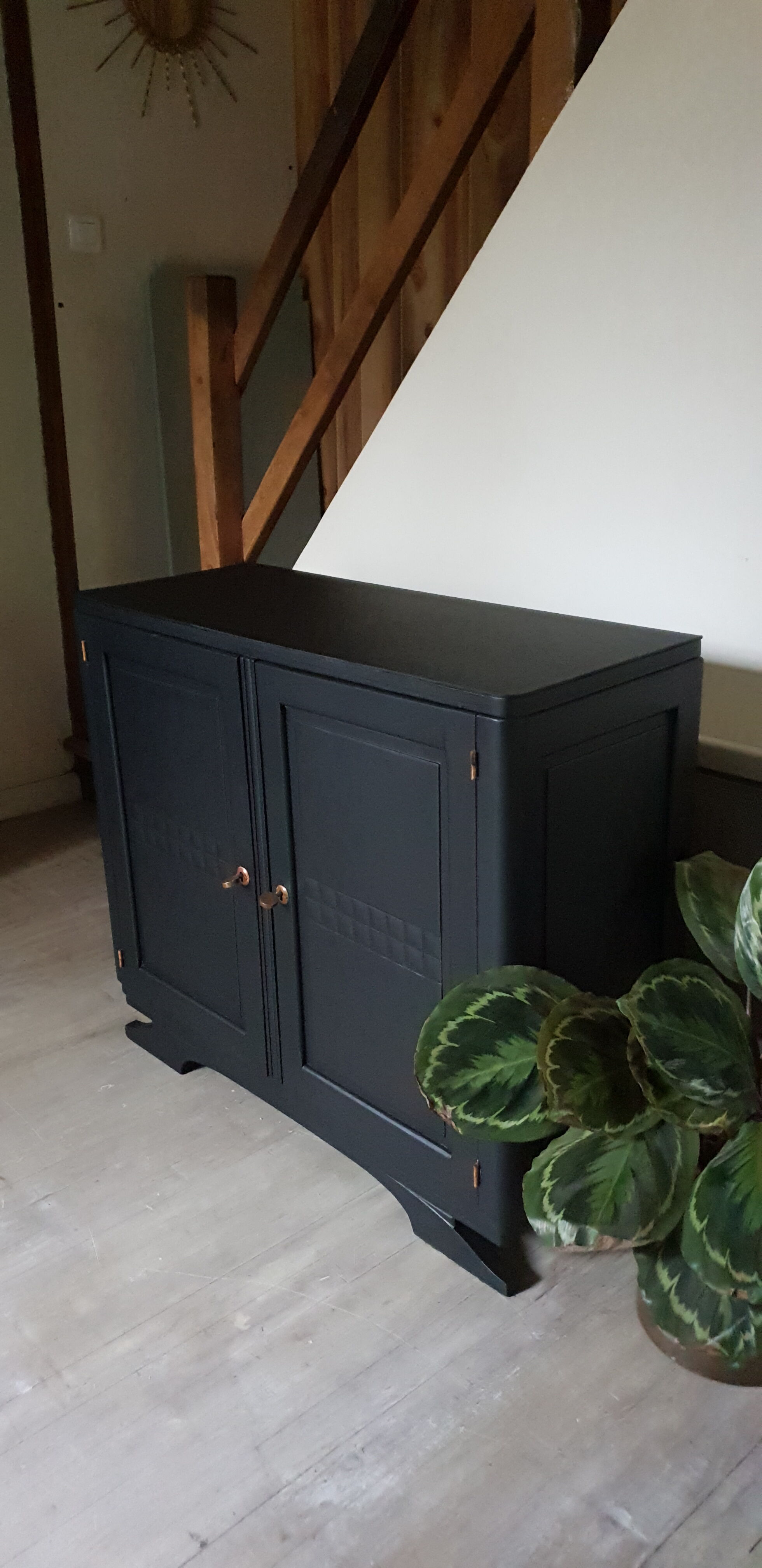 Black art deco buffet