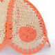 Vintage suspension in salmon pink wicker