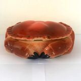 Vintage Caugant crab earthenware terrine