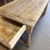 19th oak farm table