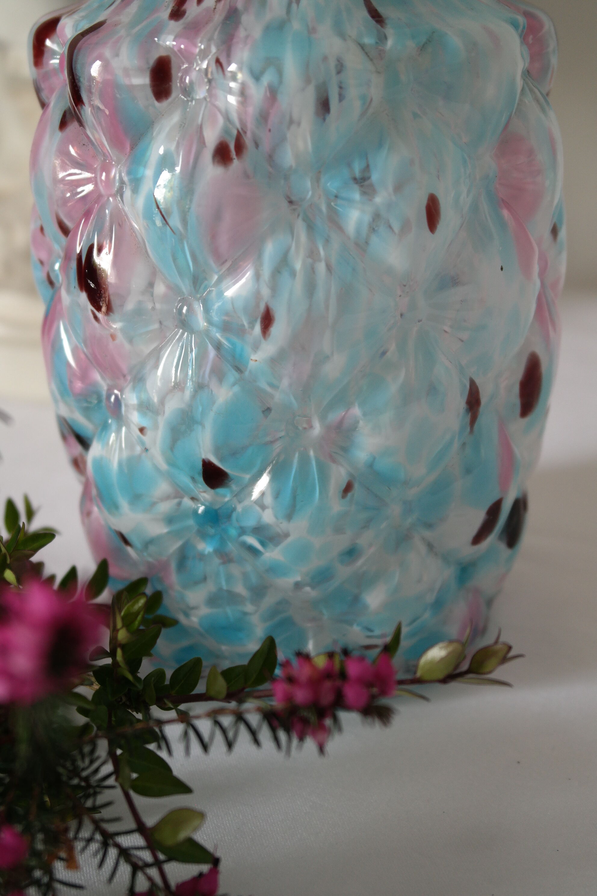 Blue Clichy glasswork vase