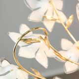 Vintage Italian Murano Glass Flower Chandelier