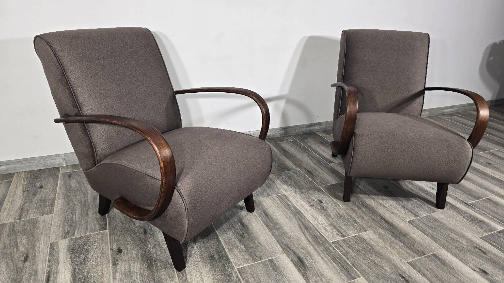 Fauteuils par Jindrich Halabala, 1940s, Set de 2